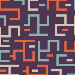 labyrinth pattern background striped colorful vector image