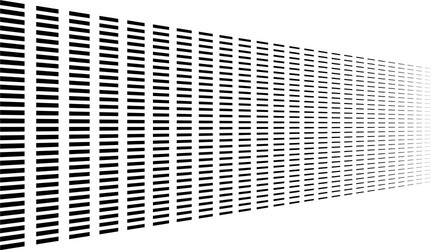 3d segmented dashed lines geometric pattern vector image