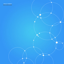 Molecular Connection & Science Background vector image
