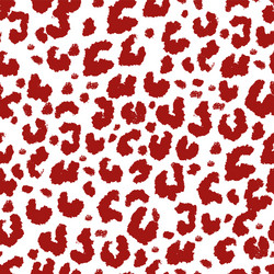 Red Leopard Print Seamless Pattern vector image
