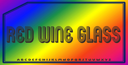 text effects with editable colors and abstract vector image