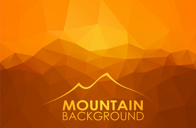 Triangle geometrical background with mountains vector