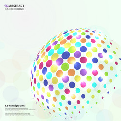 abstract vivid colorful circle pattern in global vector image
