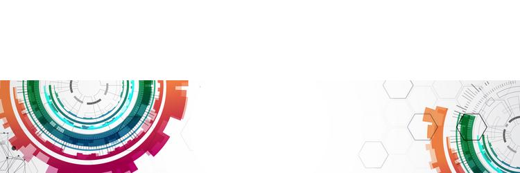 abstraction on the theme of tech circles vector image