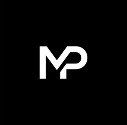 MP & PM Initial Logo - Modern & Abstract vector image