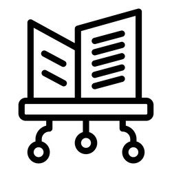 data center icon showing network attached storage vector image