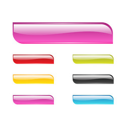 web menu buttons set for business site vector image