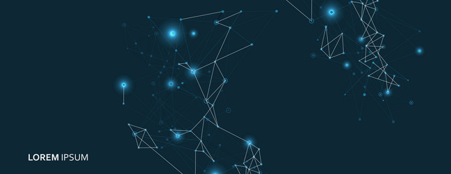 abstract futuristic network connect technology vector image