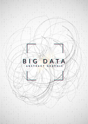 big data background technology for visualization vector image