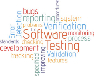 Software Development & Testing vector image