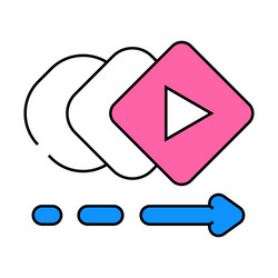 ui animation ux design icon color vector image