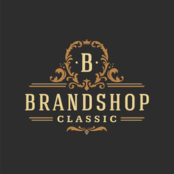 luxury logo template object for logotype Vector Image