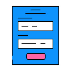 microcopy ux ui design icon color vector image