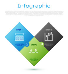 set line chalkboard graph schedule chart vector image