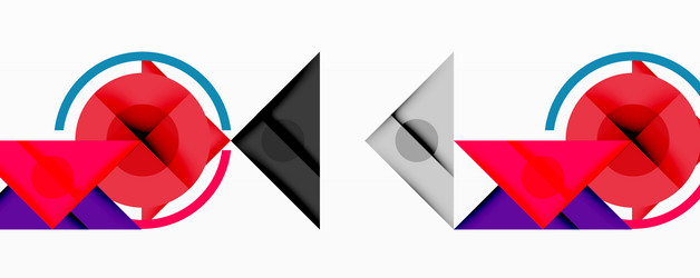 abstract geometric composition with intersecting vector image