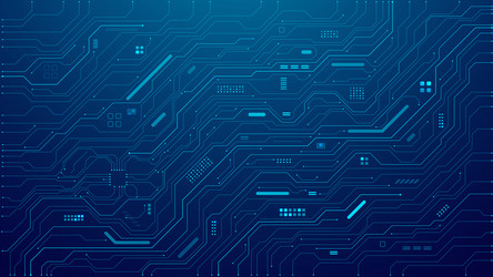 abstract ai circuit board background tech vector image
