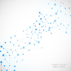 Abstract connect circle with molecular vector