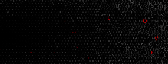 abstract halftone background of letters vector image