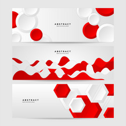 Abstract Red Wavy Background vector image
