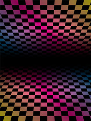 Colored grids background pattern rainbow vector