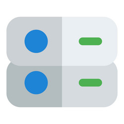 data leak from the server database vector image