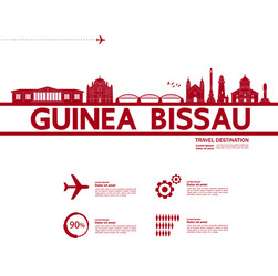 Guinea-bissau travel destination vector