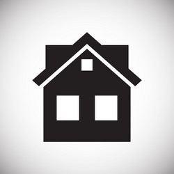 Home icon on white background for graphic and web vector