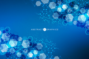 science network pattern connecting lines and dots vector image