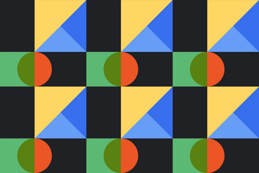 seamless pattern simple geometry forms vector image