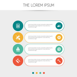 set of 8 editable toolkit icons includes symbols vector image