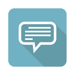 square text message icon vector image