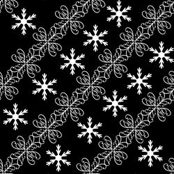 abstract seamless pattern with wavy line on black vector image