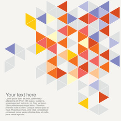 Geometric Triangle Pattern Card vector image