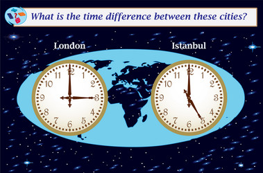 logical task what is the time difference between vector