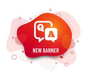 question answer sign icon qa symbol vector image