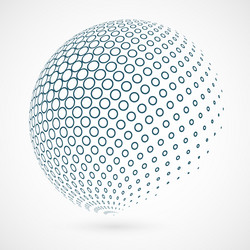 Abstract Circle Global Pattern vector image