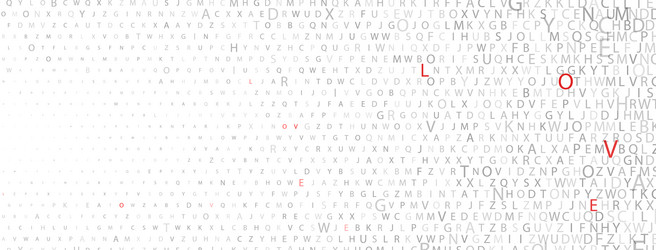 abstract halftone background of letters vector image