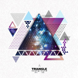 Abstract Triangle Background vector image