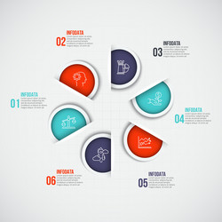 Infographic design template vector