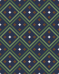 seamless pattern in scandinavian pixel style vector image