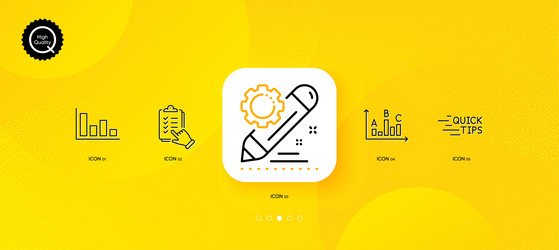 survey results project edit and education minimal vector image