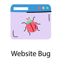 website bug vector image
