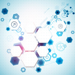 abstract business background with technological vector image