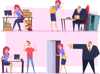 burnout work business manager stuff lazy working vector image