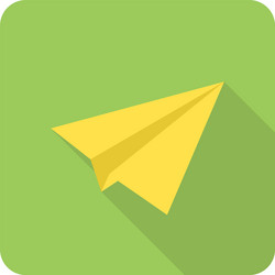 Mail Icon - Send Message vector image