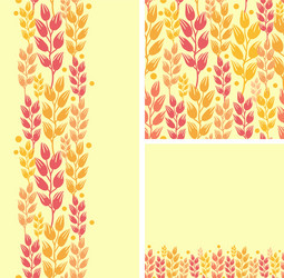 Wheat Field Pattern - Rustic Harvest vector image
