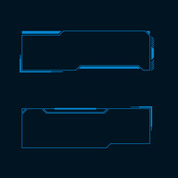 futuristic user interface vector image