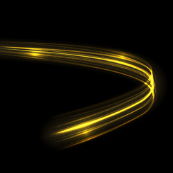 glow light trail effect glowing flash trace vector image