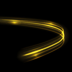 Glow light trail effect glowing flash trace vector