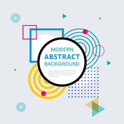 modern simple abstract circle geometric memphis vector image